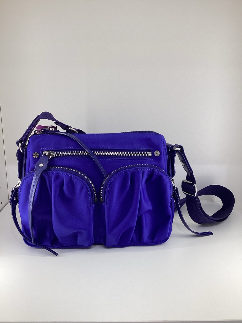 PrecOwned MZ Wallace Small Royal Blue Nylon Crossbody Bag. - Picture 2 of 11
